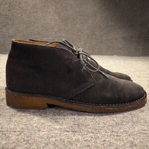 Polo Ralph Lauren Chukka Boots Mens 10.5D Gray Suede Crepe Sole Lace Up Casual